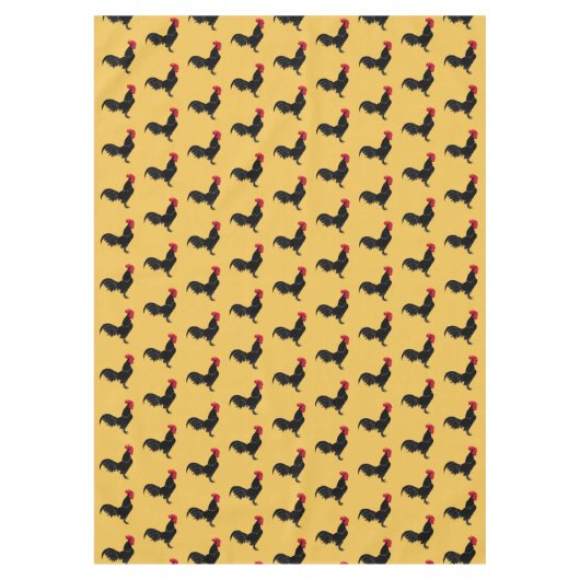 Extravagantes Schwarzes Röster Tischdecke (Vorderseite)