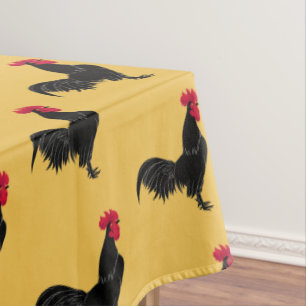 Extravagantes Schwarzes Röster Tischdecke