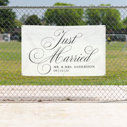 Extravagantes Script 4 Just Married Car Banner (Insitu)