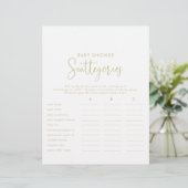 Extravagantes Script-Baby-Shooting-Spiel (Stehend Vorderseite)