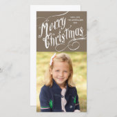 Extravagantes Script Frohe Weihnachten (Vorne/Hinten)