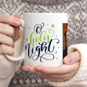 Extravagantes Script "O Holy Night" Weihnachtsfeie Kaffeetasse
