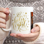 Extravagantes Script "O Holy Night" Weihnachtsfeie Kaffeetasse