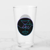 Extravagantes Script Spaß Bar Glasses Glas (Rückseite)