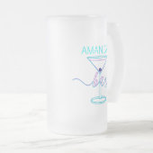 Extravagantes Script Spaß-Farben Spaß-Bar Mattglas Bierglas (VorderseiteRechts)