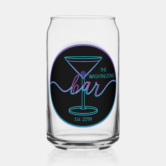 Extravagantes Script Trinkbehälter Set Beer Dosenglas (Rückseite)