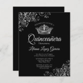 Extravagantes Silver & Black BUDGET - Quinceañera (Vorne/Hinten)