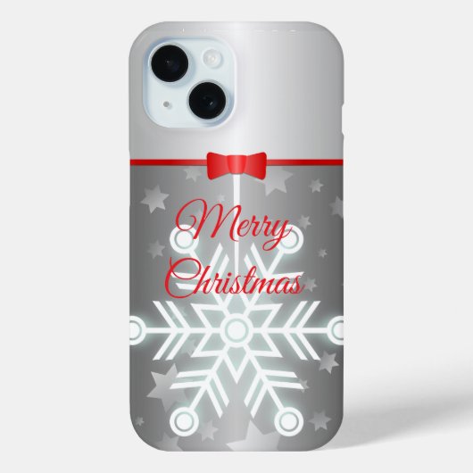 Extravagantes Silver & Bow iPhone/iPad Gehäuse Case-Mate iPhone Hülle (Rückseite)