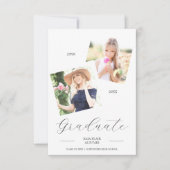 Extravagantes Skript 2 Foto Dann & Jetzt Abschluss (Vorderseite)