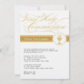 Extravagantes Skript Erste Kommunion Einladungen|  Einladung (Vorderseite)