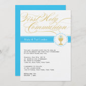 Extravagantes Skript Erste Kommunion Einladungen| Einladung (Vorne/Hinten)