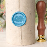 extravagantes Skript "Happy Hanukkah" Personalisie Wax Seal Stamp<br><div class="desc">Personalisieren Sie Ihren Text.</div>