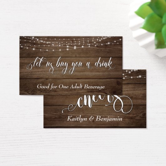 Extravagantes Skript, Rustikales Holz & Lights Tri (Schreibtisch)