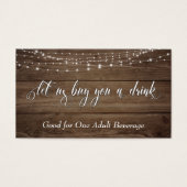 Extravagantes Skript, Rustikales Holz & Lights Tri (Vorderseite)