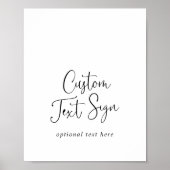 Extravagantes Skriptzeichen für benutzerdefinierte Poster (Vorne)