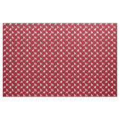 Extravagantes Standardpudel-Muster-Rot und Weiß Stoff (Yard (91,4 cm))