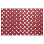 Extravagantes Standardpudel-Muster-Rot und Weiß Stoff (Fat Quarter (45,7 x 55,9 cm))