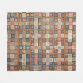 Extravagantes Steppchen Fleecedecke (Vorderseite (Horizontal))