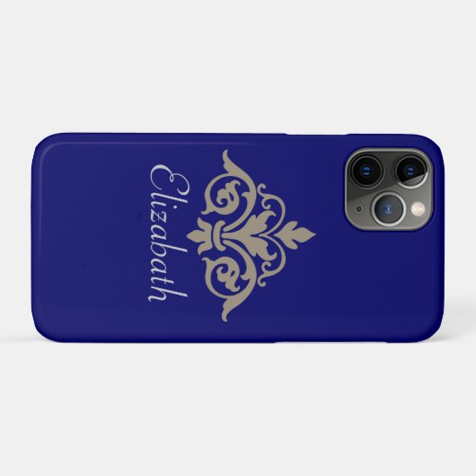 Extravagantes, stilvolles und elegantes Damask Mon Case-Mate iPhone Hülle (Rückseite (Horizontal))