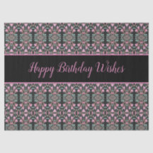 Extravagantes Tissue Paper mit guten Geburtstagswü