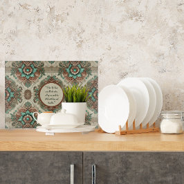 Extravagantes traditionelles Glas individuell anpa Schneidebrett