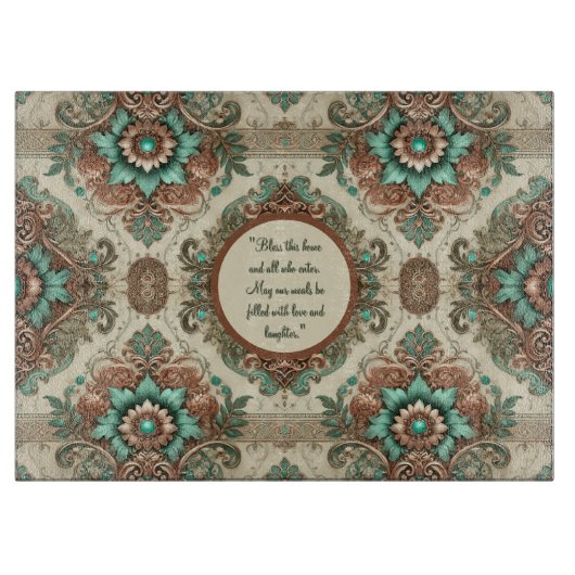 Extravagantes traditionelles Glas individuell anpa Schneidebrett (Vorderseite)