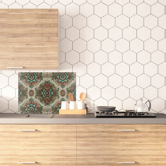 Extravagantes traditionelles Glas Schneidebrett