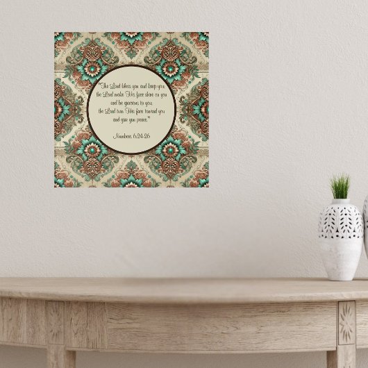 Extravagantes traditionelles Segen Poster