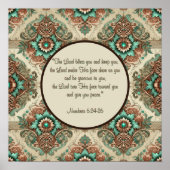 Extravagantes traditionelles Segen Poster (Vorne)