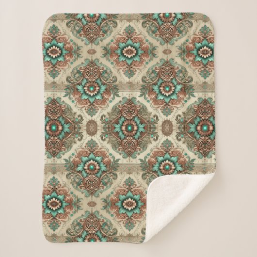 Extravagantes traditionelles Sherpa Blanket Sherpadecke (Vorderseite)