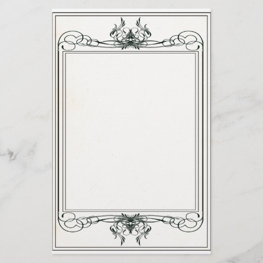 Extravagantes viktorianisches Briefpapier (Vorderseite)