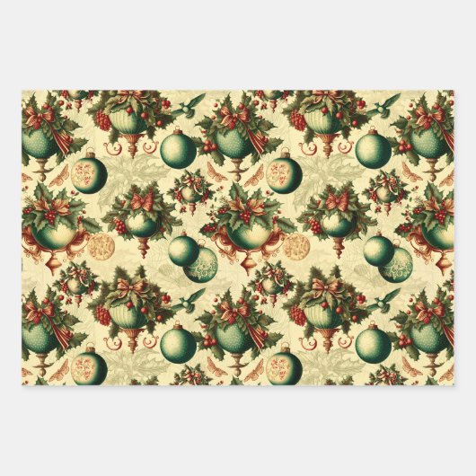 Extravagantes Viktorianisches Set Geschenkpapier Set (Vorderseite 2)