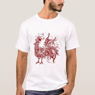 Extravagantes Vintages Hühnchen T-Shirt