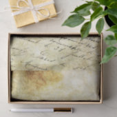 Extravagantes Vintages Skript auf Old Parchstyle Seidenpapier (Geschenk)