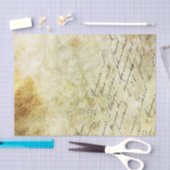 Extravagantes Vintages Skript auf Old Parchstyle Seidenpapier (Handwerk)