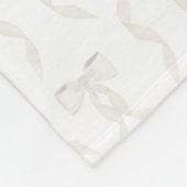 Extravagantes Watercolor Weißes Muster Fleecedecke (Ecke)