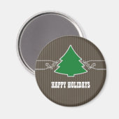 Extravagantes Weihnachtsbaum Wirbel Magnet (Vorderseite/Rückseite)