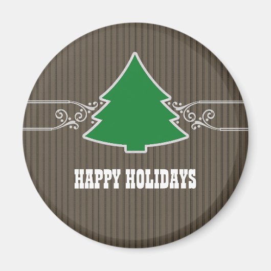 Extravagantes Weihnachtsbaum Wirbel Magnet (Vorne)