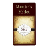 Extravagantes Weinetikett (Vorne)