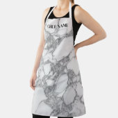 Extravagantes, weißes Marmorsteinmuster Schürze ko (InSitu)