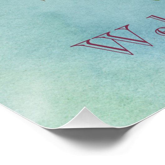 Extravagantes Wonderland Weißes Kaninchen-Party Poster (Ecke)