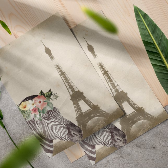 Extravagantes Zebra & Eiffel Tower Scrapbook (Von Creator hochgeladen)