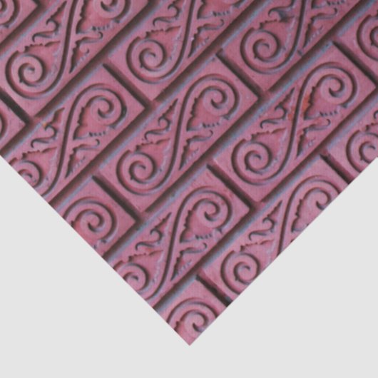 extravagantes Ziegel-Papierpapier Seidenpapier (Detail)