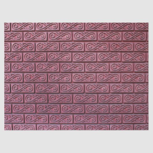 extravagantes Ziegel-Papierpapier Seidenpapier (Vorderseite)