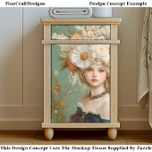 Extravaganz-Blumenkohl, Frau CN9-Decoupage Seidenpapier