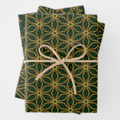 Extravaganz Emerald Green und Gold Weihnachten Geschenkpapier Set (Beispiel)