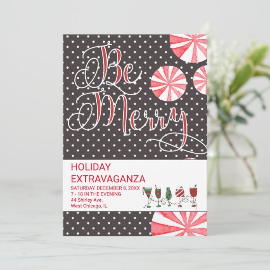 Extravaganza Party Einladung (Stehend Vorderseite)