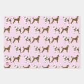 extravantes Taubendekor , Bambi und Pudelmuster Geschenkpapier Set (Vorderseite 2)