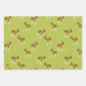 extravantes Taubendekor , Bambi und Pudelmuster Geschenkpapier Set (Vorderseite 3)