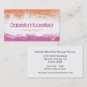 Extreame Schmutz-Massage-Therapie-Visitenkarten Visitenkarte (Vorne/Hinten)